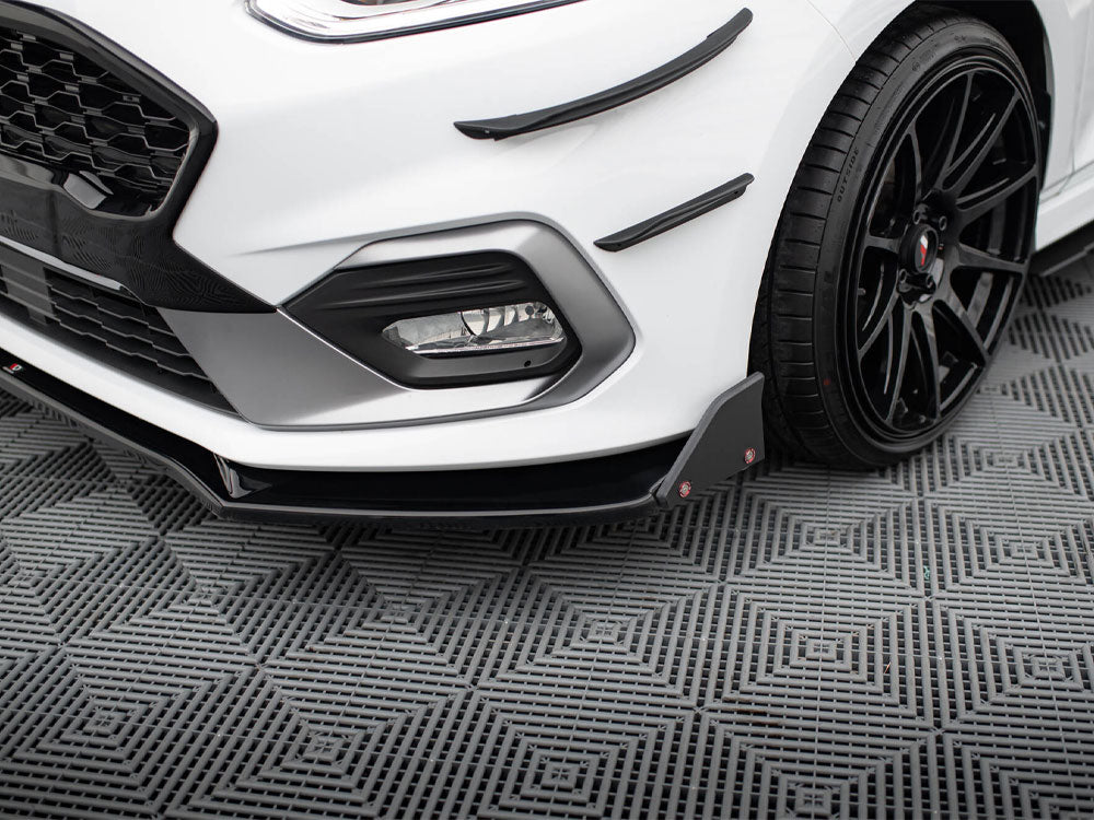 Maxton Design Front Splitter V.4 + Flaps Ford Fiesta ST / ST-Line Mk8 - FO-FI-8-STLINE-FD4G+FSF - Image 5