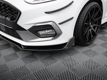Maxton Design Front Splitter V.4 + Flaps Ford Fiesta ST / ST-Line Mk8 - FO-FI-8-STLINE-FD4G+FSF - Image 5