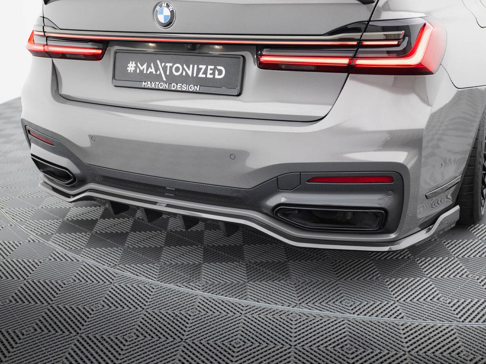 Maxton Design Prepreg Carbon Fiber Rear Splitter BMW 7 M-Pack G11 / G12 Facelift - CF-BM-7-11F-MPACK-RD1-245-P - Image 3