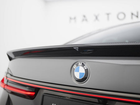 Prepreg Carbon Fiber Tailgate Spoiler BMW 7 G11 / G11 Facelift