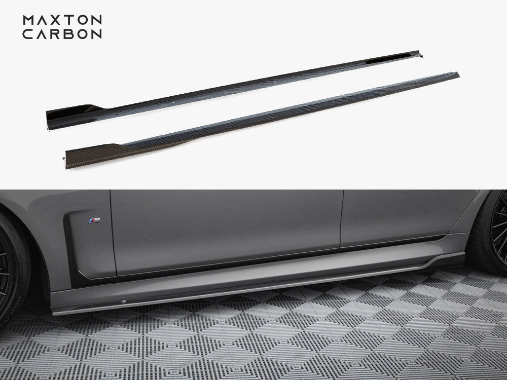 Carbon Fiber Side Skirts BMW 7 M-Pack G11 Facelift