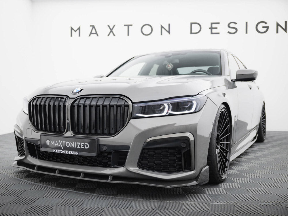 Maxton Design Prepreg Carbon Fiber Front Splitter + ABS Splitter BMW 7 M-Pack G11 Facelift - CF-BM-7-11F-MPACK-FD1-245-P+FD1RG - Image 2