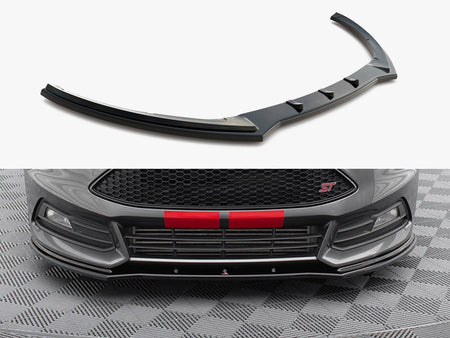Maxton Design Front Splitter V.1 Ford Focus ST Mk3 FL - FO-FO-3F-ST-FD1G - Image 1