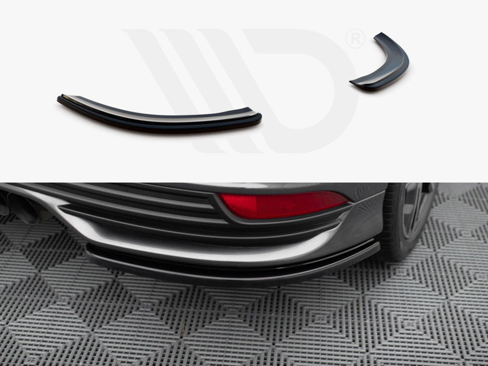 MAXTON DESIGN Rear Side Splitters V.1 Ford Focus ST Mk3 FL - Textured