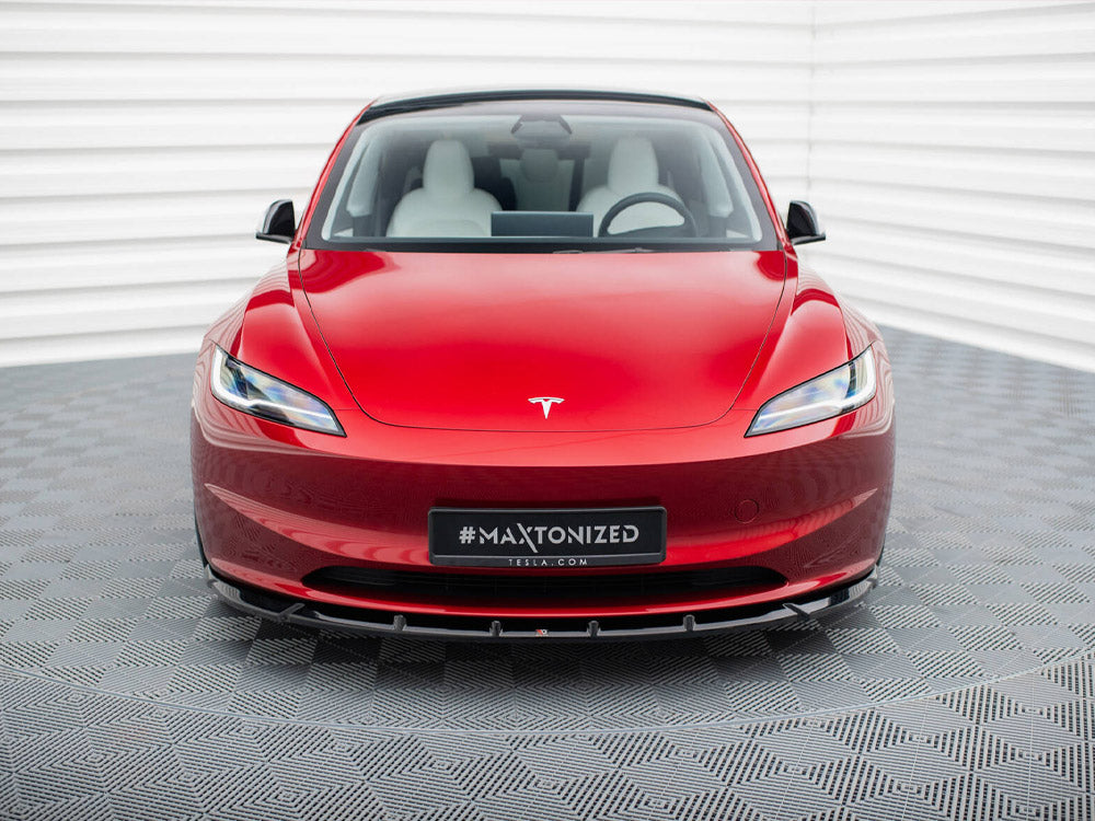 Maxton Design Front Splitter V.2 Tesla Model 3 FL Project Highland - TE-MODEL3-1F-FD2G - Image 3
