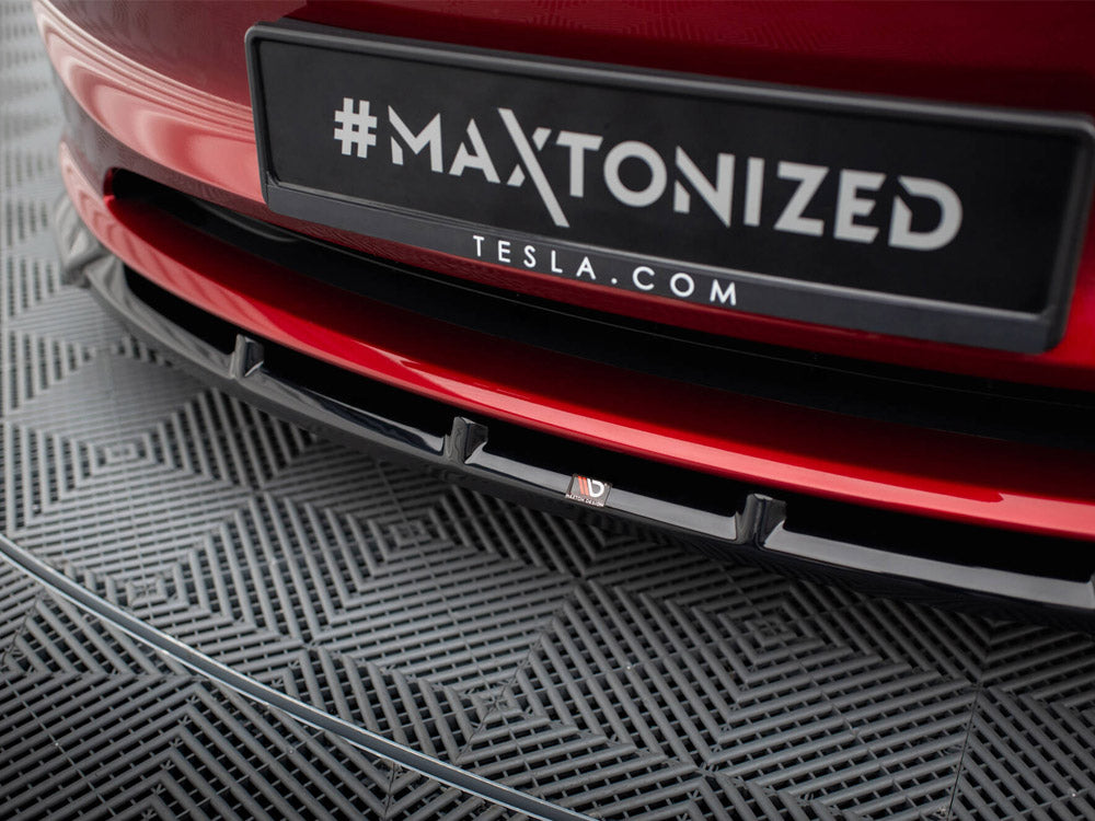 Maxton Design Front Splitter V.2 Tesla Model 3 FL Project Highland - TE-MODEL3-1F-FD2G - Image 4