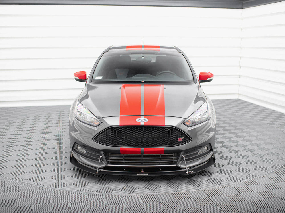 Maxton Design Hybrid Front Splitter V.2 Ford Focus ST Mk3 FL - FO-FO-3F-ST-CNC-FD2+CUPRAA - Image 3