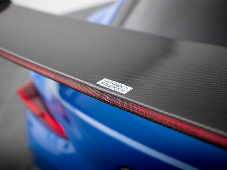 Carbon Spoiler With External Brackets Uprights + LED Toyota Supra Mk5