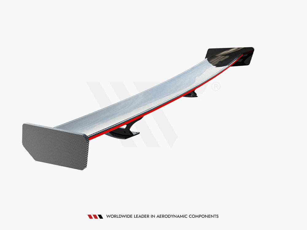 Carbon Spoiler With External Brackets Uprights + LED Toyota Supra Mk5