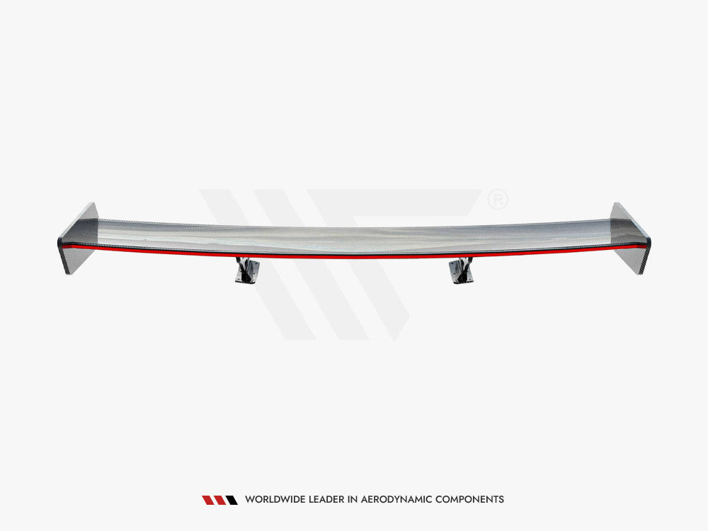 Carbon Spoiler With External Brackets Uprights + LED Toyota Supra Mk5