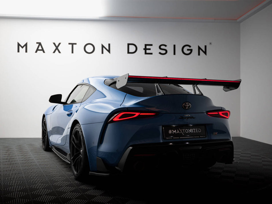 Maxton Design Carbon Spoiler With Upper Swan Mounting + LED Toyota Supra Mk5 - CF-TO-SU-5-WING5-UPP-245-P+LED - Image 2