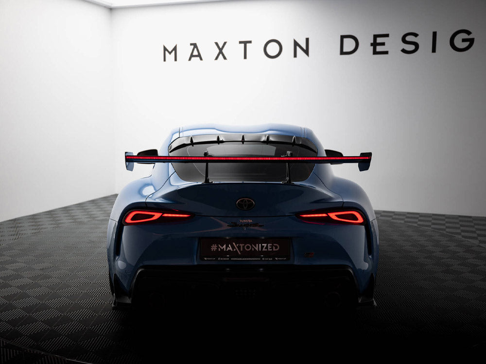 Maxton Design Carbon Spoiler With Upper Swan Mounting + LED Toyota Supra Mk5 - CF-TO-SU-5-WING5-UPP-245-P+LED - Image 3