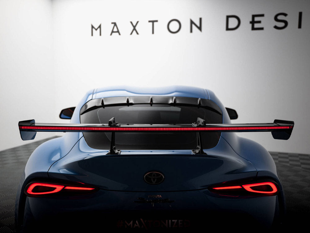 Maxton Design Carbon Spoiler With Upper Swan Mounting + LED Toyota Supra Mk5 - CF-TO-SU-5-WING5-UPP-245-P+LED - Image 4