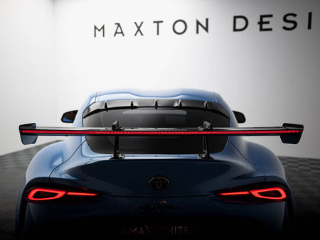 Maxton Design Carbon Spoiler With Upper Swan Mounting + LED Toyota Supra Mk5 - CF-TO-SU-5-WING5-UPP-245-P+LED - Image 4