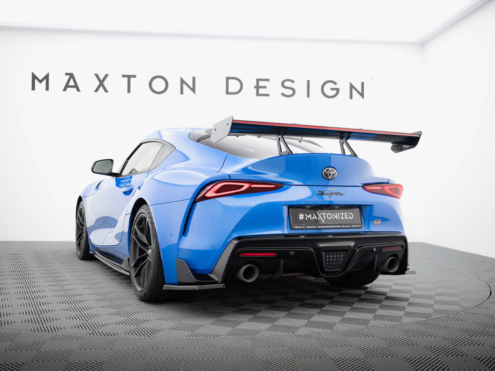 Maxton Design Carbon Spoiler With Upper Swan Mounting + LED Toyota Supra Mk5 - CF-TO-SU-5-WING5-UPP-245-P+LED - Image 5