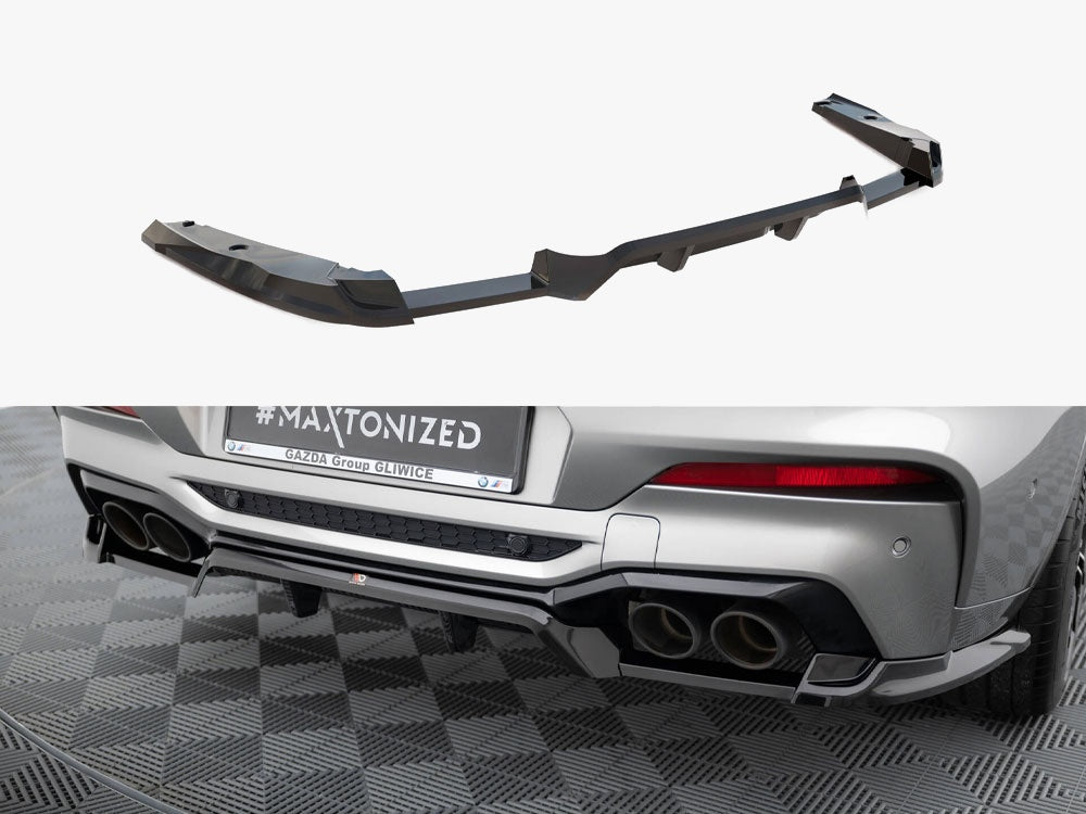 Maxton Design Rear Splitter (Vertical Bars) BMW X4 M F98 - BM-X4M-F98-RD1G+RD2G - Image 1