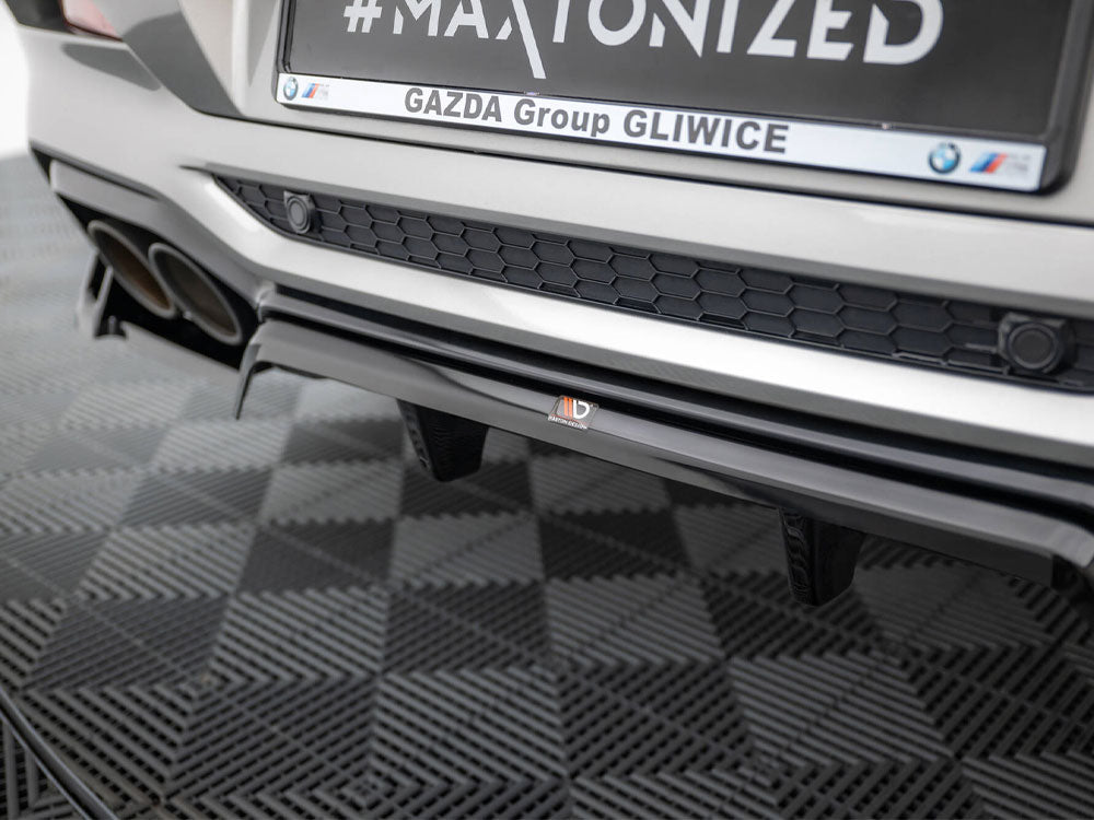 Maxton Design Rear Splitter (Vertical Bars) BMW X4 M F98 - BM-X4M-F98-RD1G+RD2G - Image 4