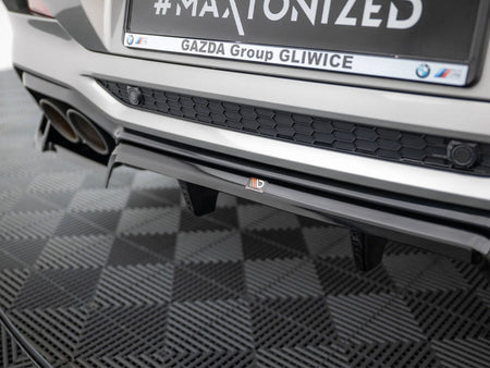 Maxton Design Rear Splitter (Vertical Bars) BMW X4 M F98 - BM-X4M-F98-RD1G+RD2G - Image 4