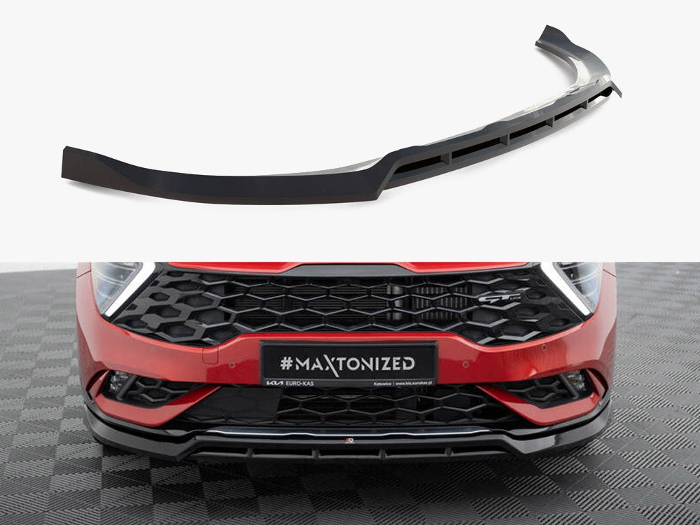 Maxton Design Front Splitter V.2 Kia Sportage GT-Line Mk5 - KI-SP-5-GTLINE-FD2G+FD2RG - Image 1