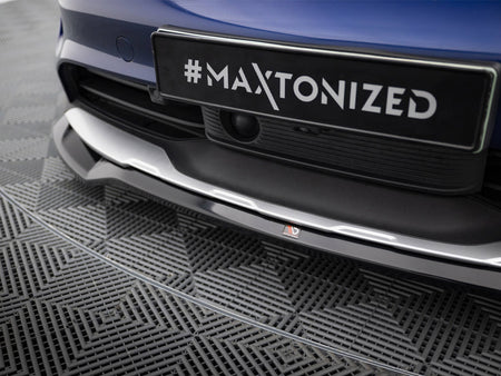 Maxton Design Front Splitter Porsche Taycan Cross Turismo 4S - PO-TAY-1-4S-CT-FD1G - Image 4