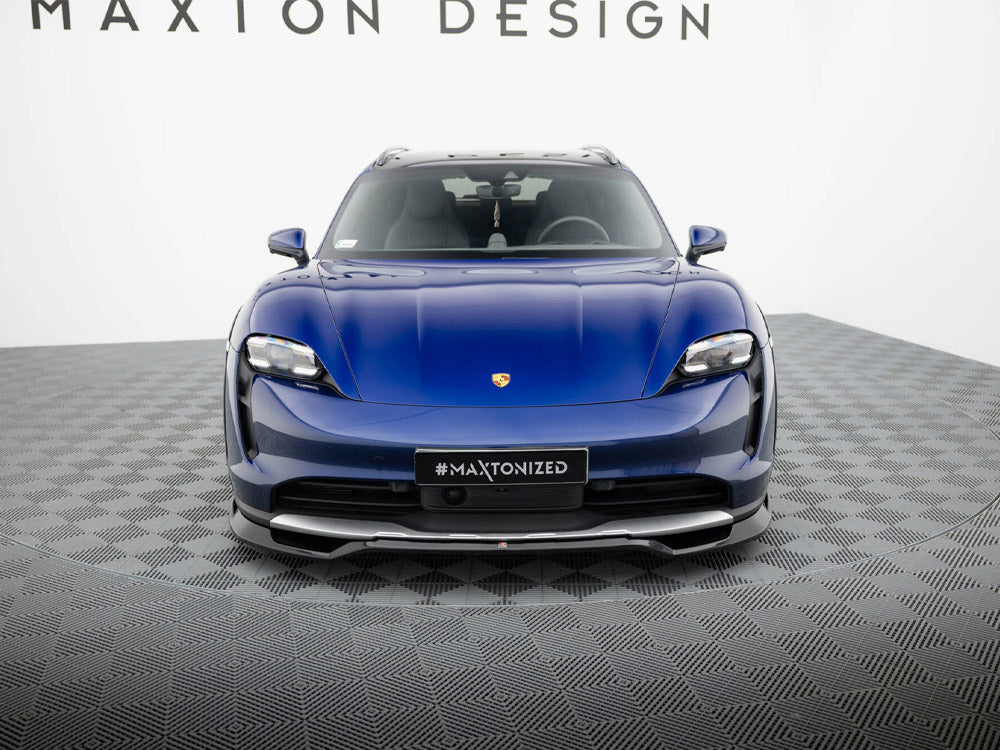 Maxton Design Front Splitter Porsche Taycan Cross Turismo 4S - PO-TAY-1-4S-CT-FD1G - Image 3
