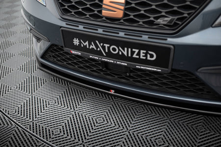 Maxton Design Front Splitter V.1 Seat Leon Cupra / FR Mk3 FL - SE-LE-3F-CU-FD1G - Image 4