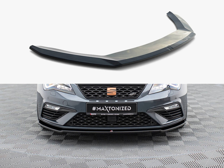 Maxton Design Front Splitter V.2 Seat Leon Cupra / FR Mk3 FL