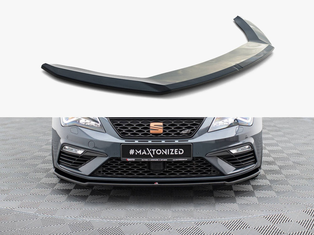 Maxton Design Front Splitter V.2 Seat Leon Cupra / FR Mk3 FL - SE-LE-3F-CU-FD2G - Image 1