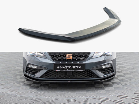 Maxton Design Front Splitter V.2 Seat Leon Cupra / FR Mk3 FL - SE-LE-3F-CU-FD2G - Image 1