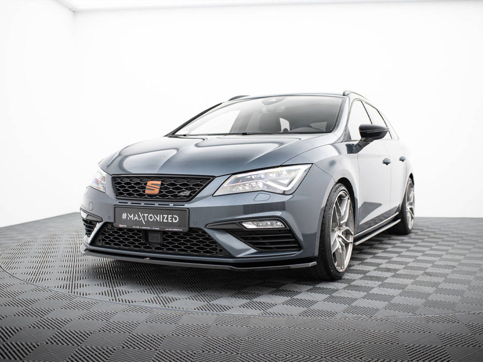 Maxton Design Front Splitter V.2 Seat Leon Cupra / FR Mk3 FL - SE-LE-3F-CU-FD2G - Image 2