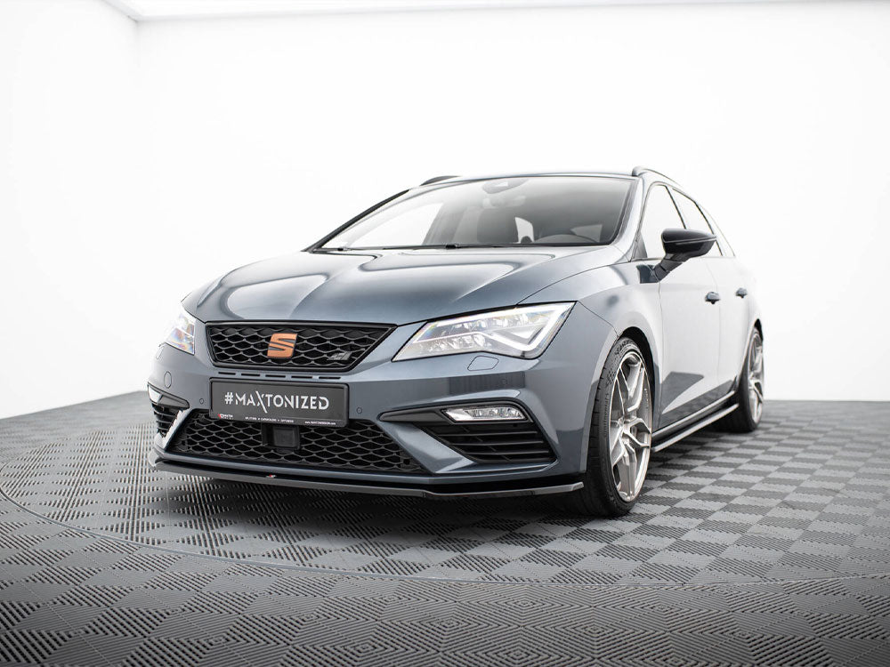 Maxton Design Front Splitter V.2 Seat Leon Cupra / FR Mk3 FL - SE-LE-3F-CU-FD2G - Image 2