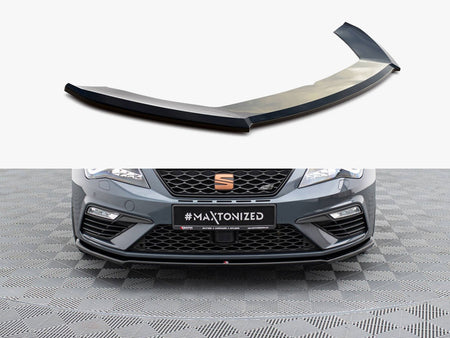Maxton Design Front Splitter V.4 Seat Leon Cupra / FR Mk3 FL - SE-LE-3F-CU-FD4G - Image 1