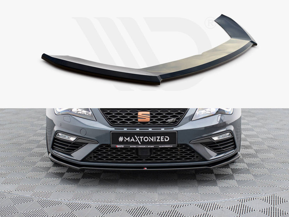 MAXTON DESIGN Front Splitter V.4 Seat Leon Cupra / FR Mk3 FL