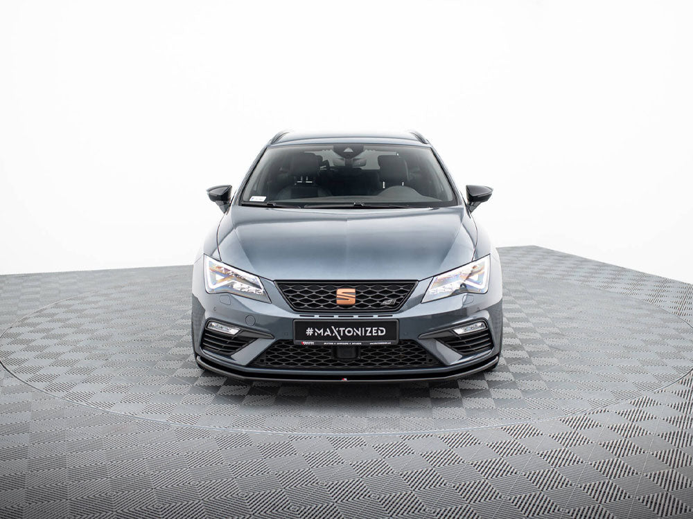 Maxton Design Front Splitter V.4 Seat Leon Cupra / FR Mk3 FL - SE-LE-3F-CU-FD4G - Image 3