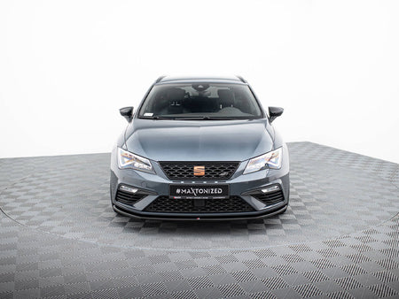 Maxton Design Front Splitter V.4 Seat Leon Cupra / FR Mk3 FL - SE-LE-3F-CU-FD4G - Image 3
