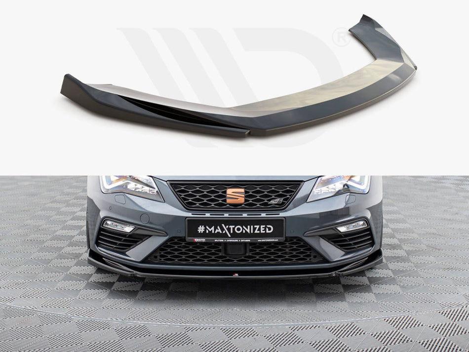 MAXTON DESIGN Front Splitter V.5 Seat Leon Cupra / FR Mk3 FL