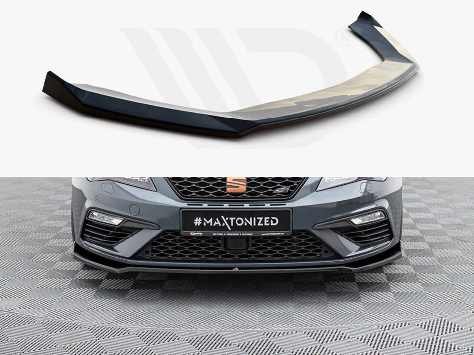 MAXTON DESIGN Front Splitter V.7 Seat Leon Cupra / FR Mk3 FL