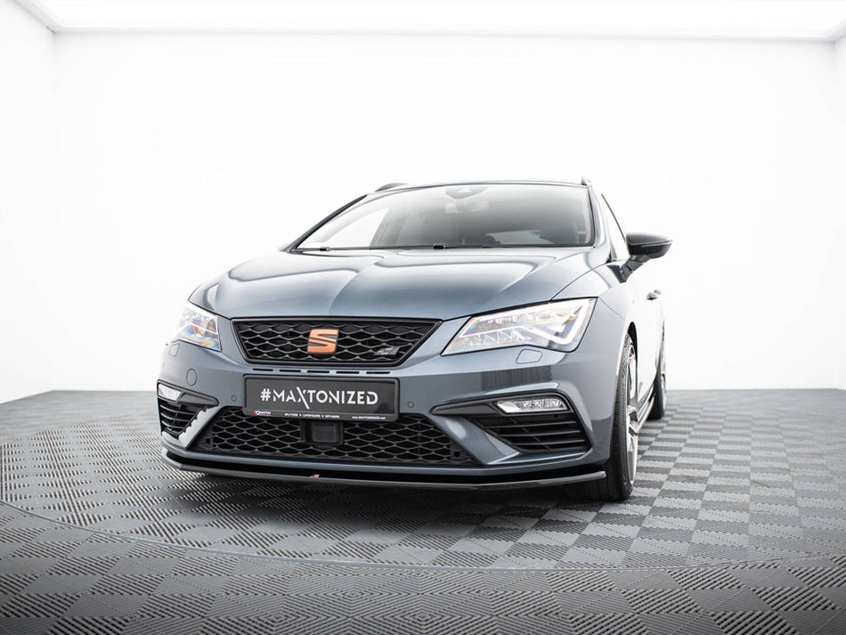 Maxton Design Front Splitter V.7 Seat Leon Cupra / FR Mk3 FL - SE-LE-3F-CU-FD7G - Image 2