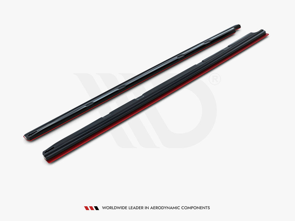 Maxton Design Side Skirts Diffusers V.3 Seat Leon Mk3 Cupra / FR Facelift - SE-LE-3F-CU-SD2G+SD3RED - Image 5