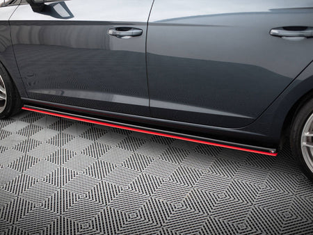 Maxton Design Side Skirts Diffusers V.3 Seat Leon Mk3 Cupra / FR Facelift - SE-LE-3F-CU-SD2G+SD3RED - Image 4