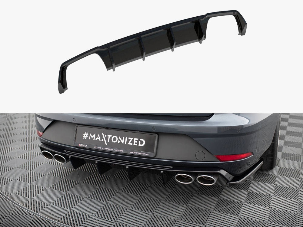 Maxton Design Rear Valance V.3 Seat Leon Cupra ST Mk3 FL - SE-LE-3F-CU-ST-RS2G-OO_OO - Image 1