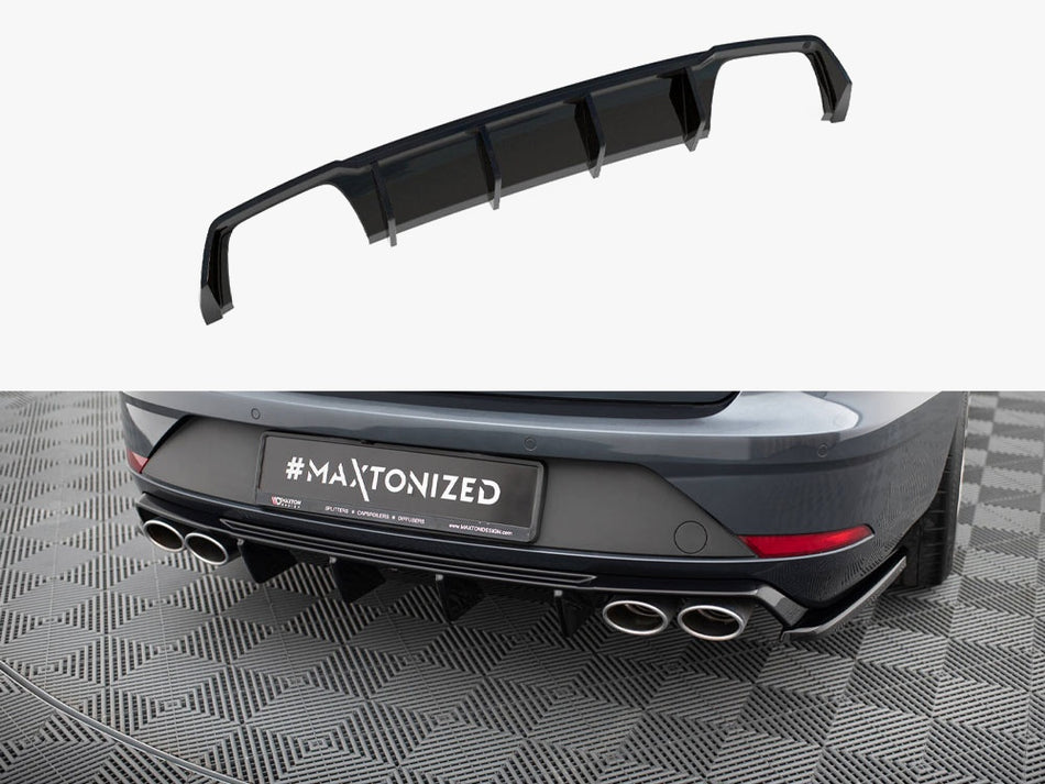 Maxton Design Rear Valance V.3 Seat Leon Cupra ST Mk3 FL - SE-LE-3F-CU-ST-RS2G-OO_OO - Image 1
