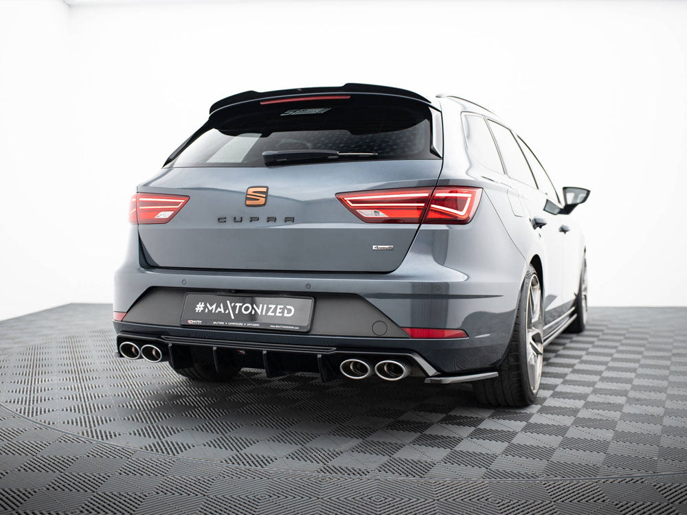 Rear Side Splitters V.2 Seat Leon Cupra Mk3 FL Sportstourer - Textured