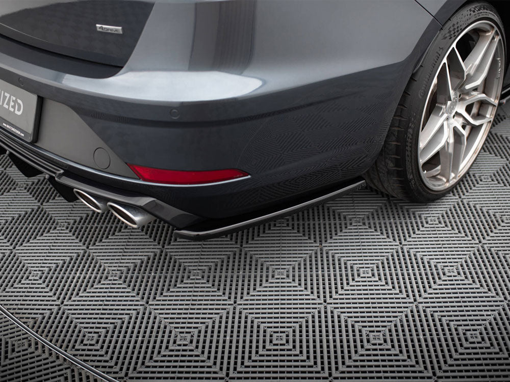 Rear Side Splitters V.2 Seat Leon Cupra Mk3 FL Sportstourer - Textured