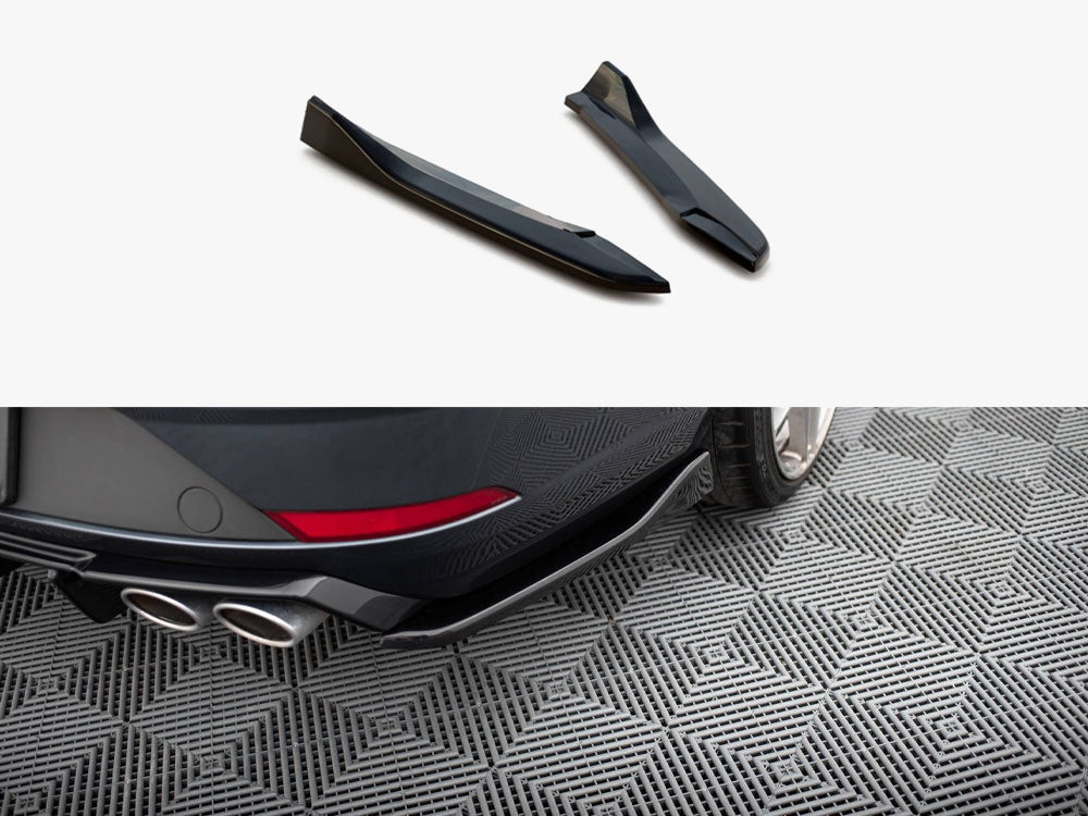 Maxton Design Rear Side Splitters V.3 Seat Leon Cupra Mk3 FL Sportstourer - Carbon Look - SE-LE-3F-CU-ST-RSD3C - Image 1