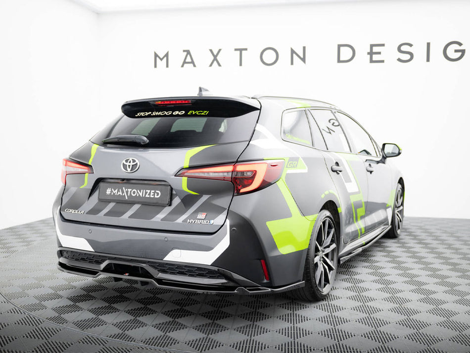 Maxton Design Rear Splitter (Vertical Bars) Toyota Corolla GR Sport Touring Sports XII - TO-CO-12-TS-GRSPORT-RD1G+RD2G - Image 2