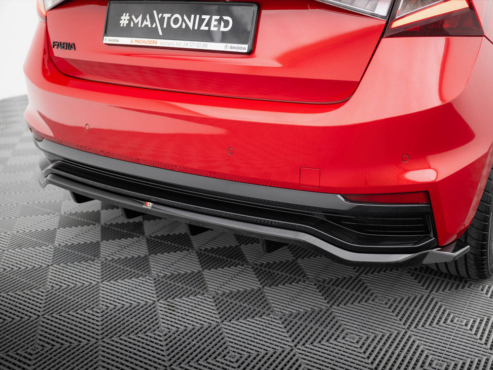 Maxton Design Rear Splitter (Vertical Bars) Skoda Fabia Monte Carlo Mk4 - SK-FA-4-MC-RD1G+RD2G - Image 3