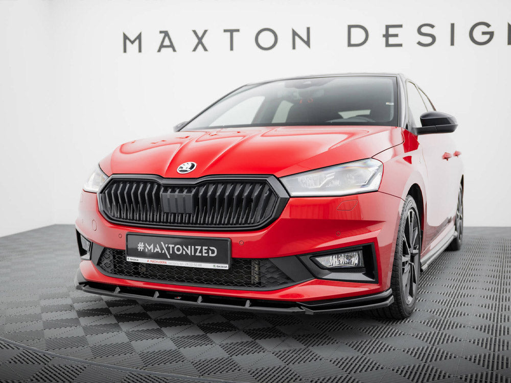 Maxton Design Front Splitter Skoda Fabia Monte Carlo Mk4 - SK-FA-4-MC-FD1G - Image 2
