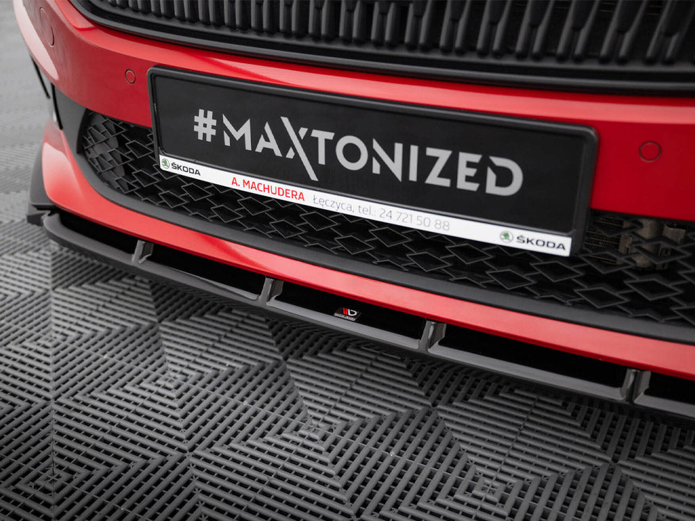 Maxton Design Front Splitter Skoda Fabia Monte Carlo Mk4 - SK-FA-4-MC-FD1G - Image 4