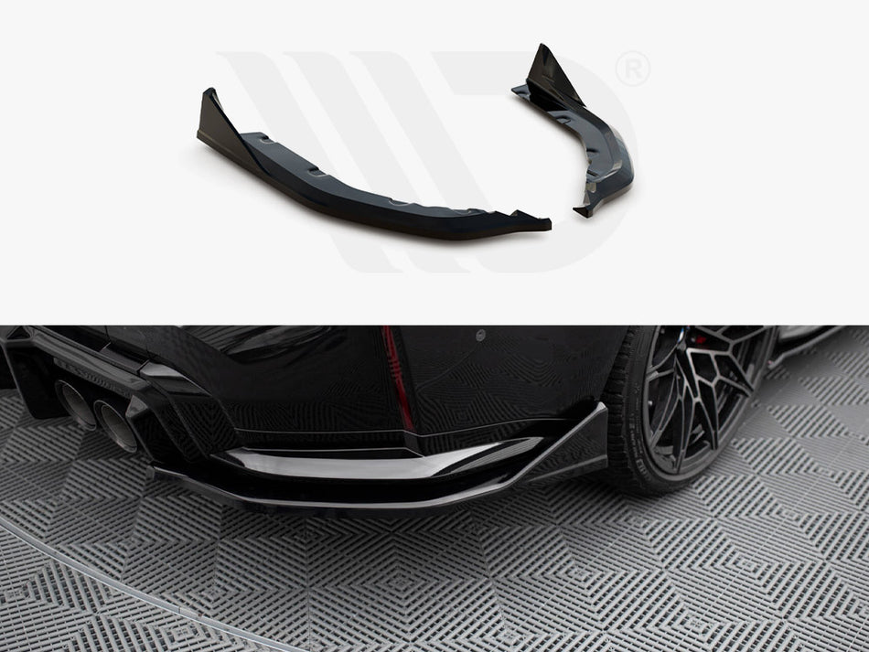 MAXTON DESIGN Rear Side Splitters V.6 CSL Look (For rear valance v.1) BMW M3 G80